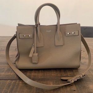 YSL Small Sac Du Jour Souple Taupe